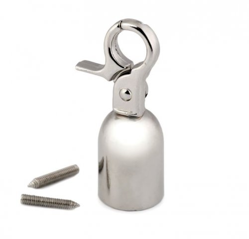 Karabiner Endstück - silber - 15mm